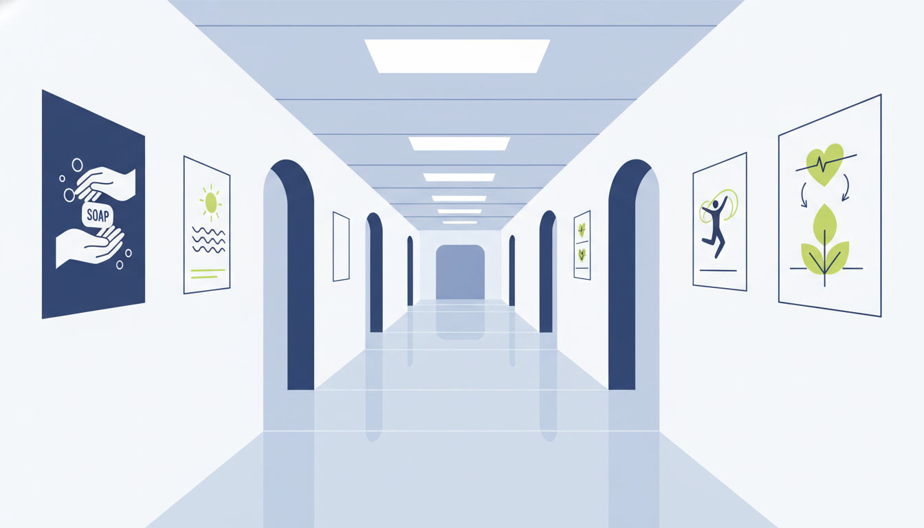 Medizinische Plakate: Gesundheitskampagnen Druck für Kliniken